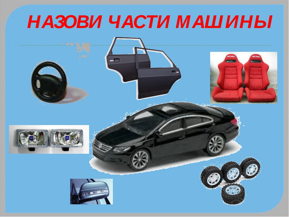 Строение автомобиля картинка для детей