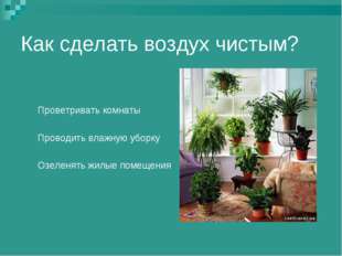 Как сделать воздух чистым? Проветривать комнаты Проводить влажную уборку Озел Как сделать воздух чистым? Проветривать комнаты Проводить влажную уборку Озел