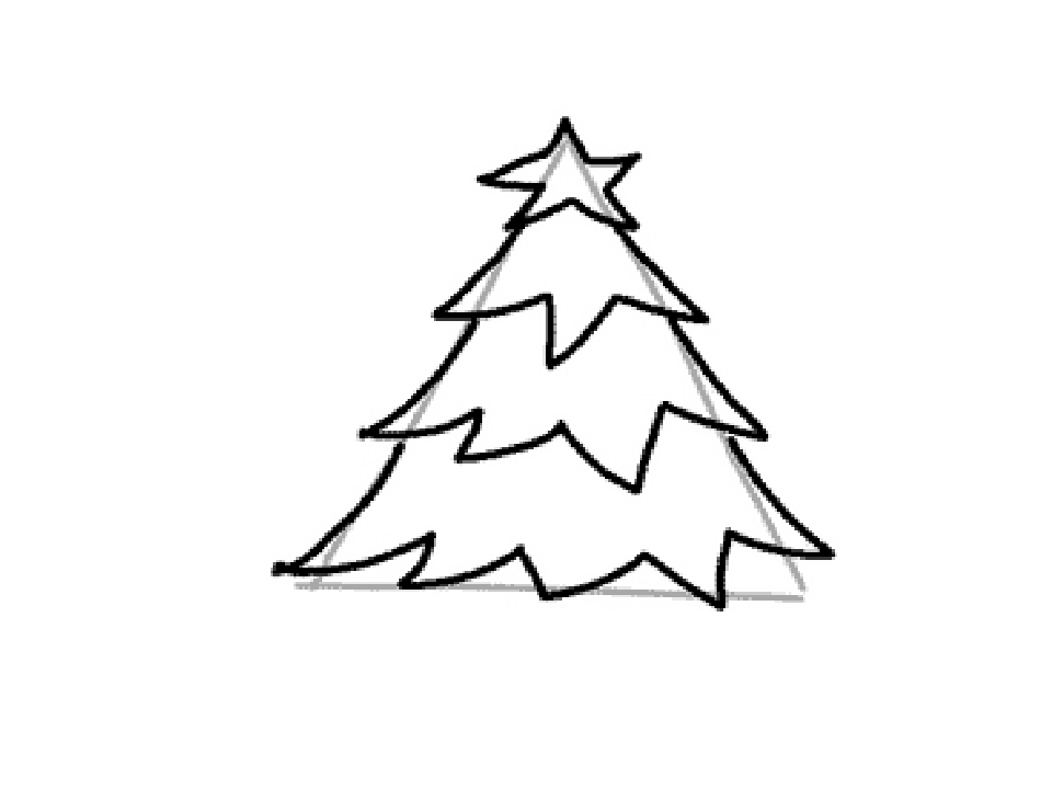 Нарисовать елочку новогоднюю маленькую. Елка карандашом. Елка для срисовки. Елка карандашом для срисовки. Рисунок ёлки для срисовки.