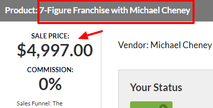 7 figure franchise micheal cheney
