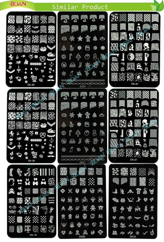 Small Pattern Nail Art Stamping Plates with Special Human Skeleton Drawing Plates