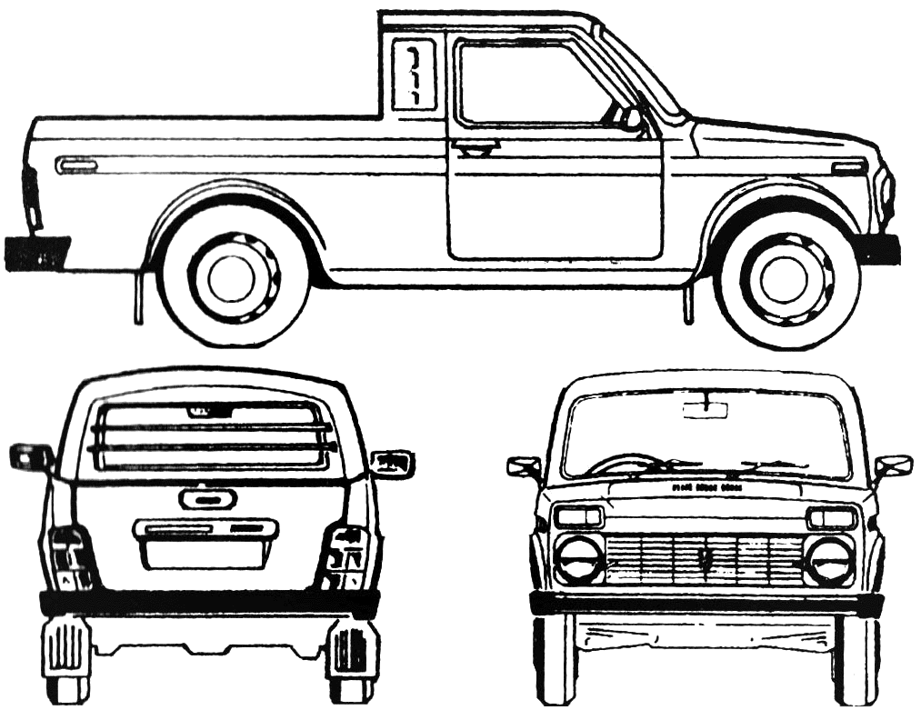 Нива шевроле нарисовать