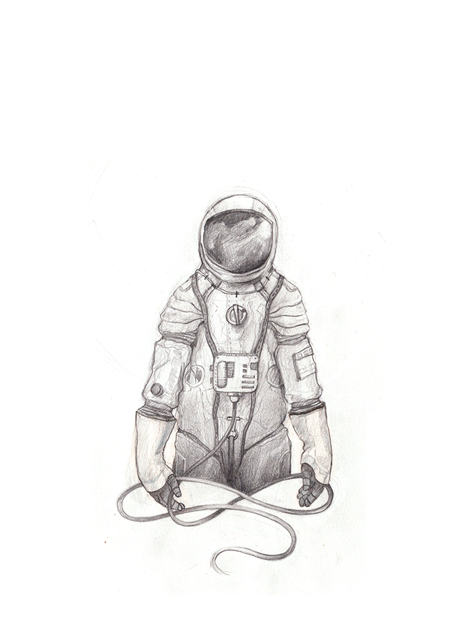 Нарисовать космос карандашом легко