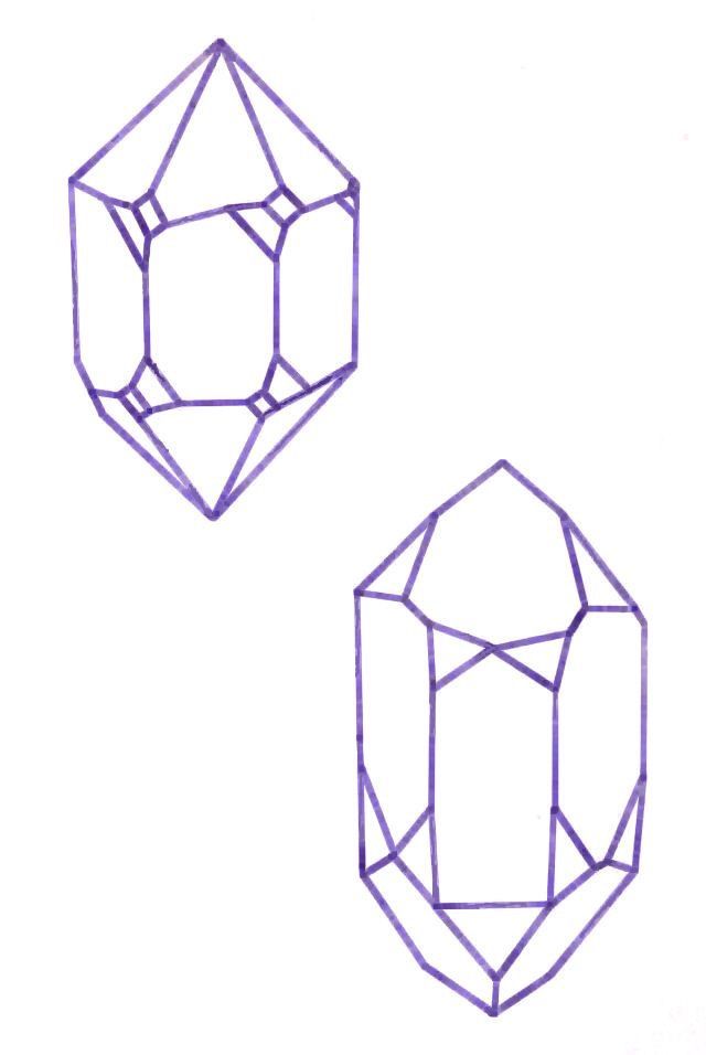 Как рисовать кристаллы карандашом