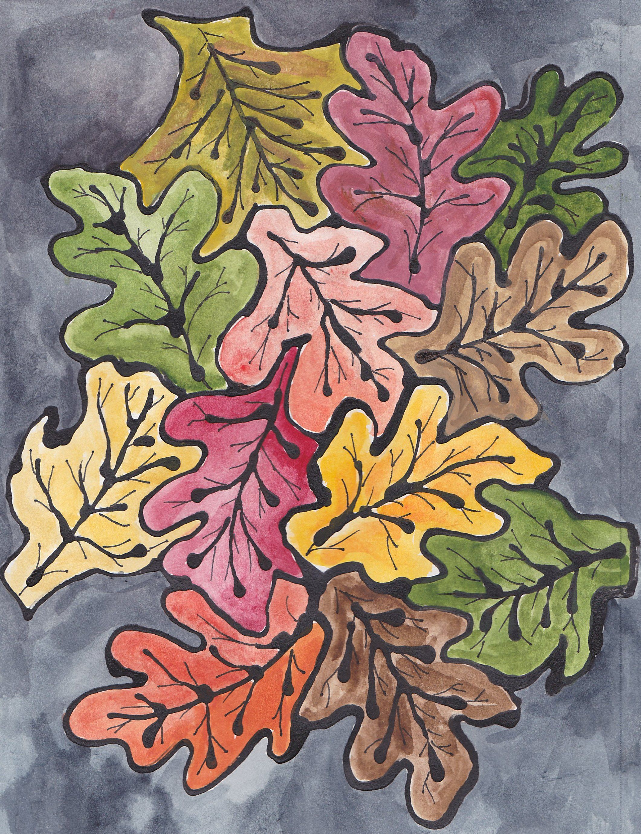 Осенние листья в декоративном искусстве
