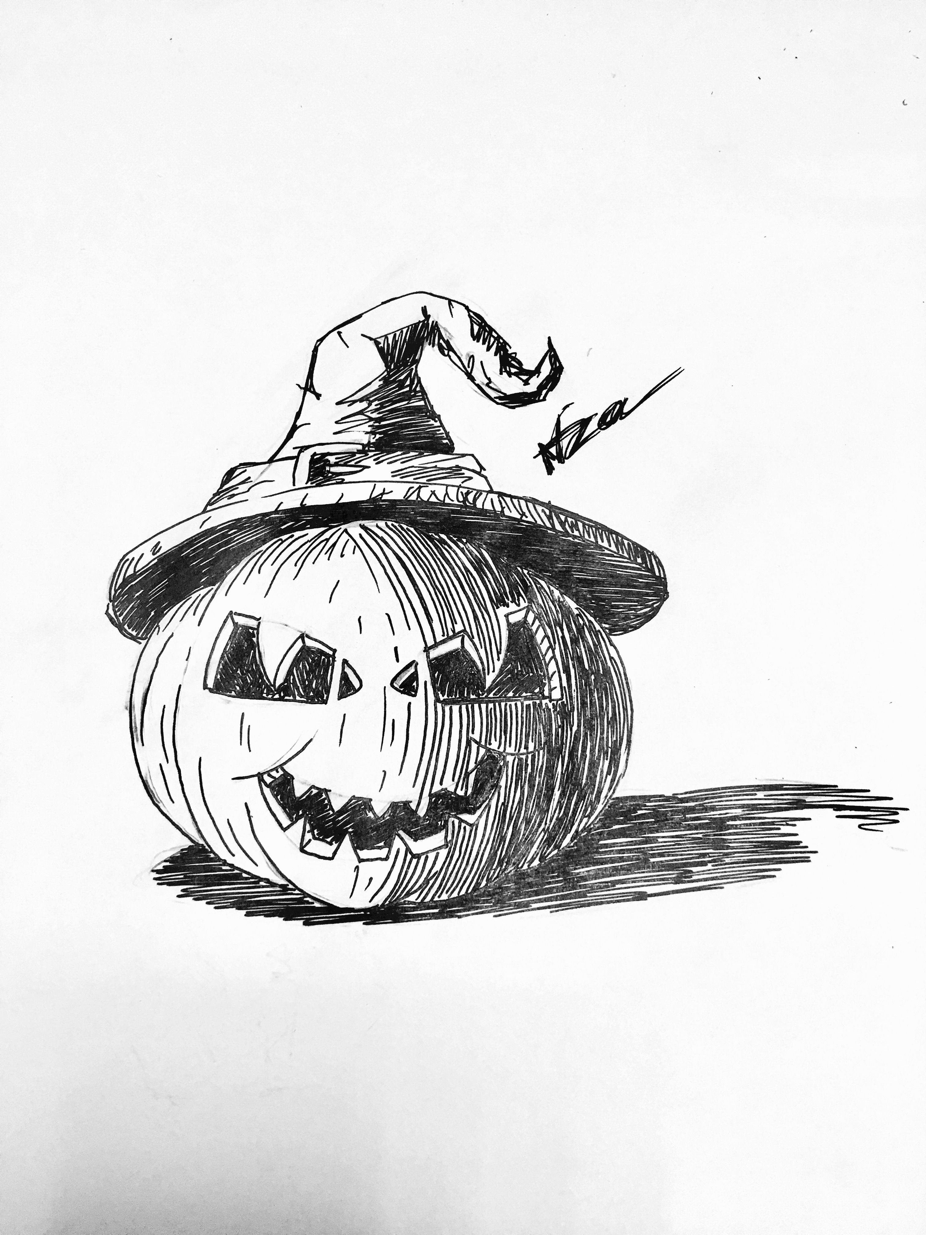 Рисунки на хэллоуин простые рисунки