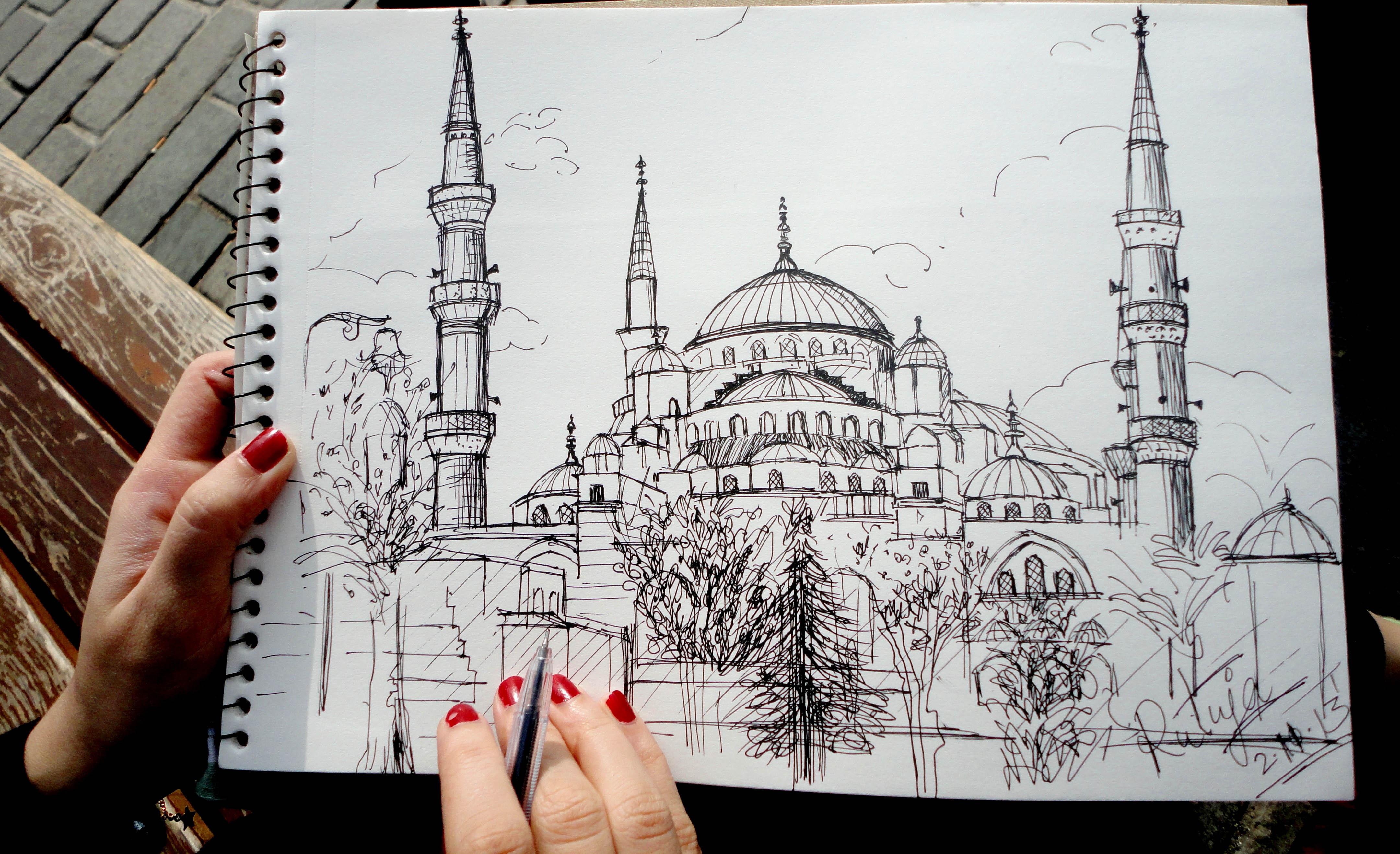 Мечеть Стамбул скетч