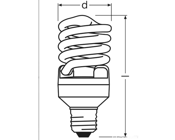Энергосберегающая лампа рисунок