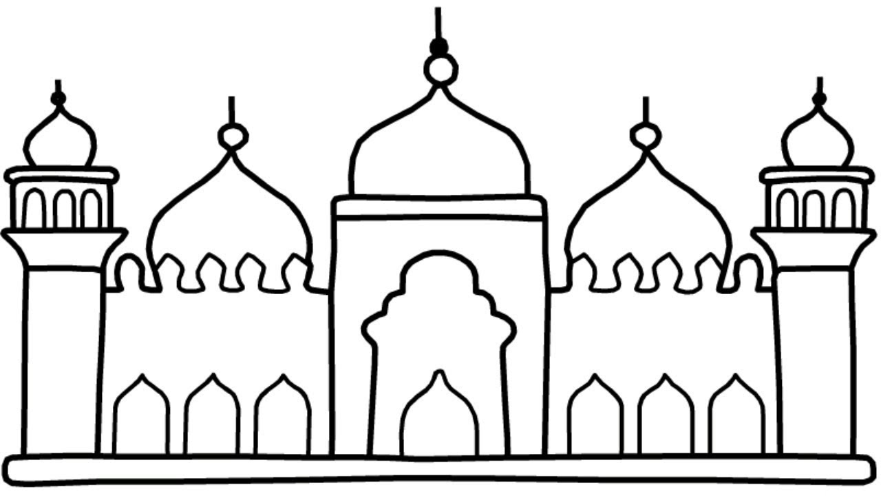 Мечеть рисунок карандашом легкий
