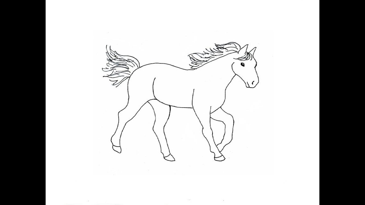 Как рисовать лошадку для детей