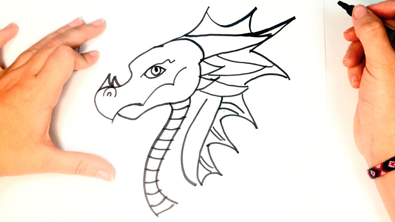 Нарисовать дракона ребенку