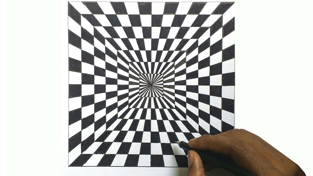 Рисуем оптические иллюзии с детьми