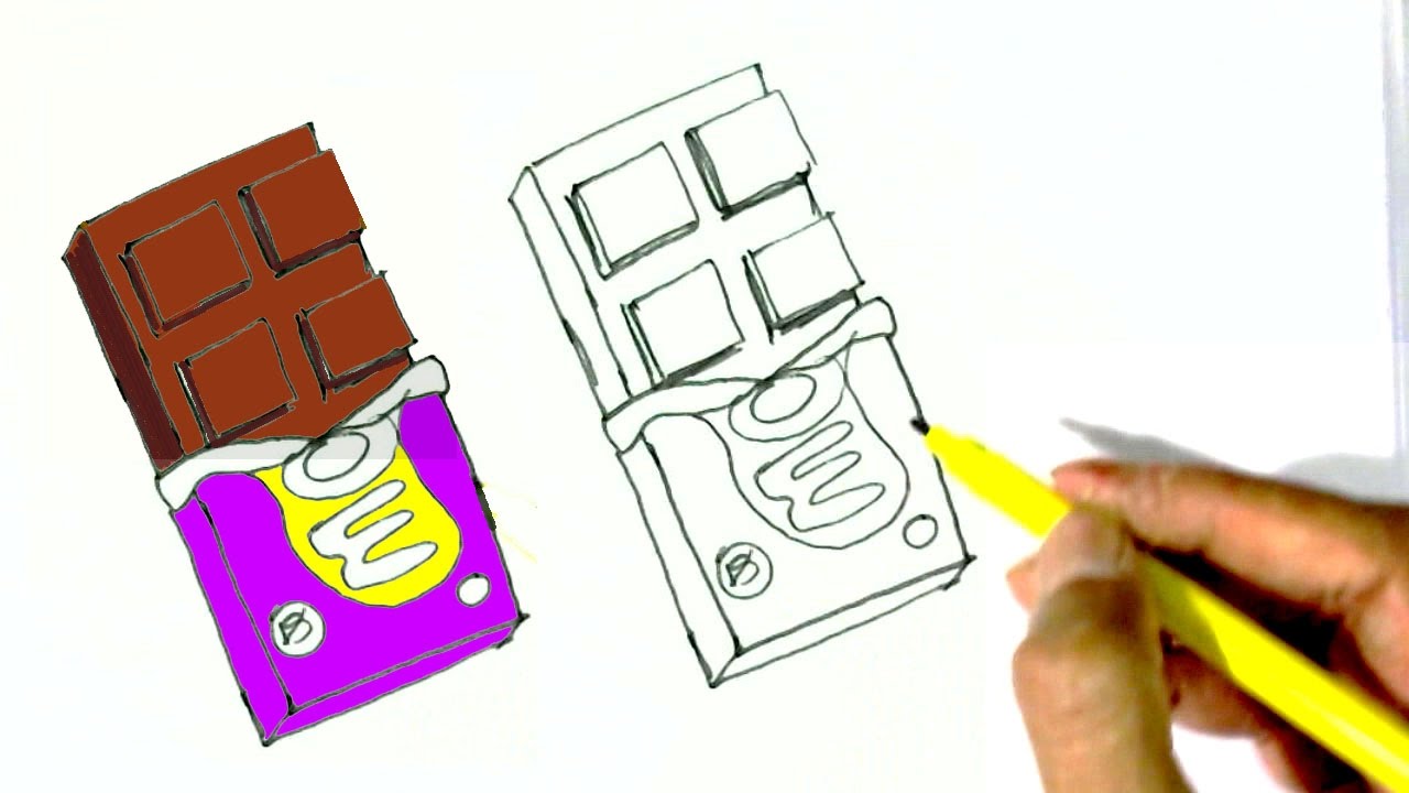 Шоколадку нарисовать легко