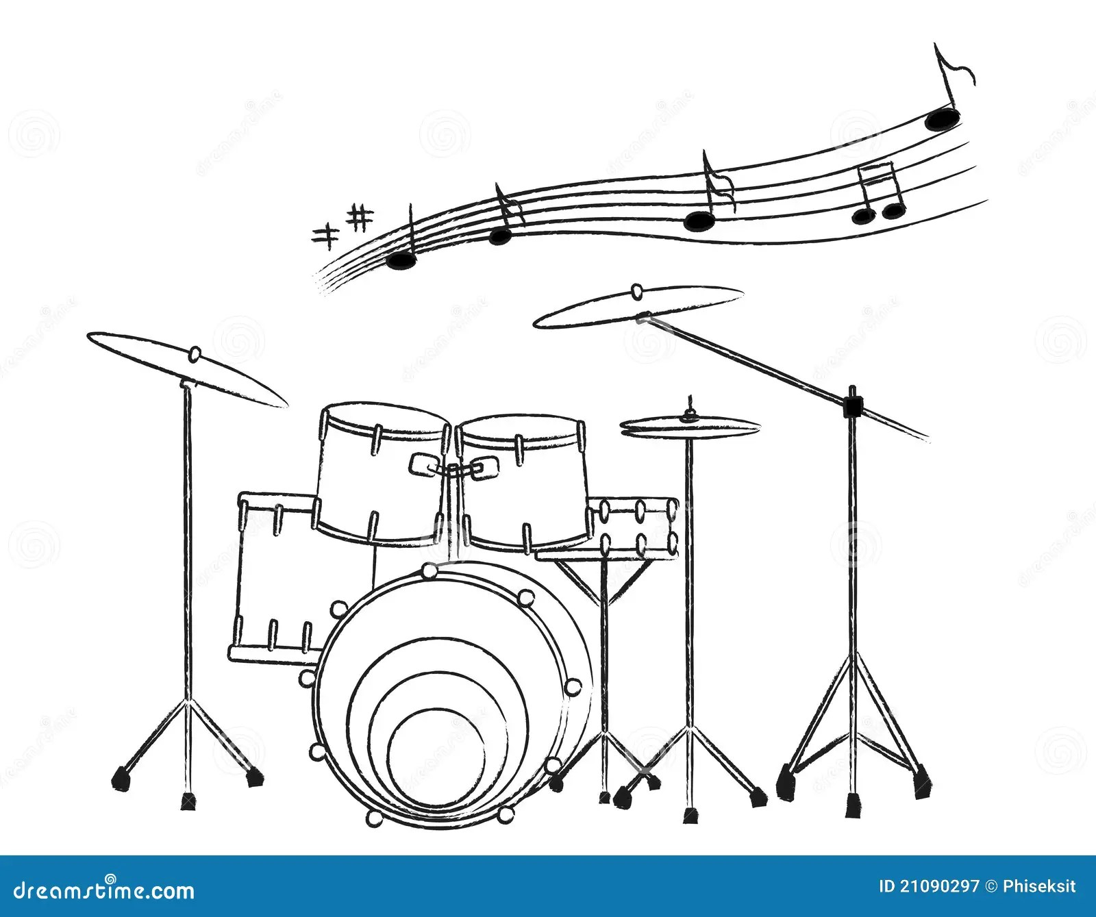 Ритм на барабанной установке рисунок