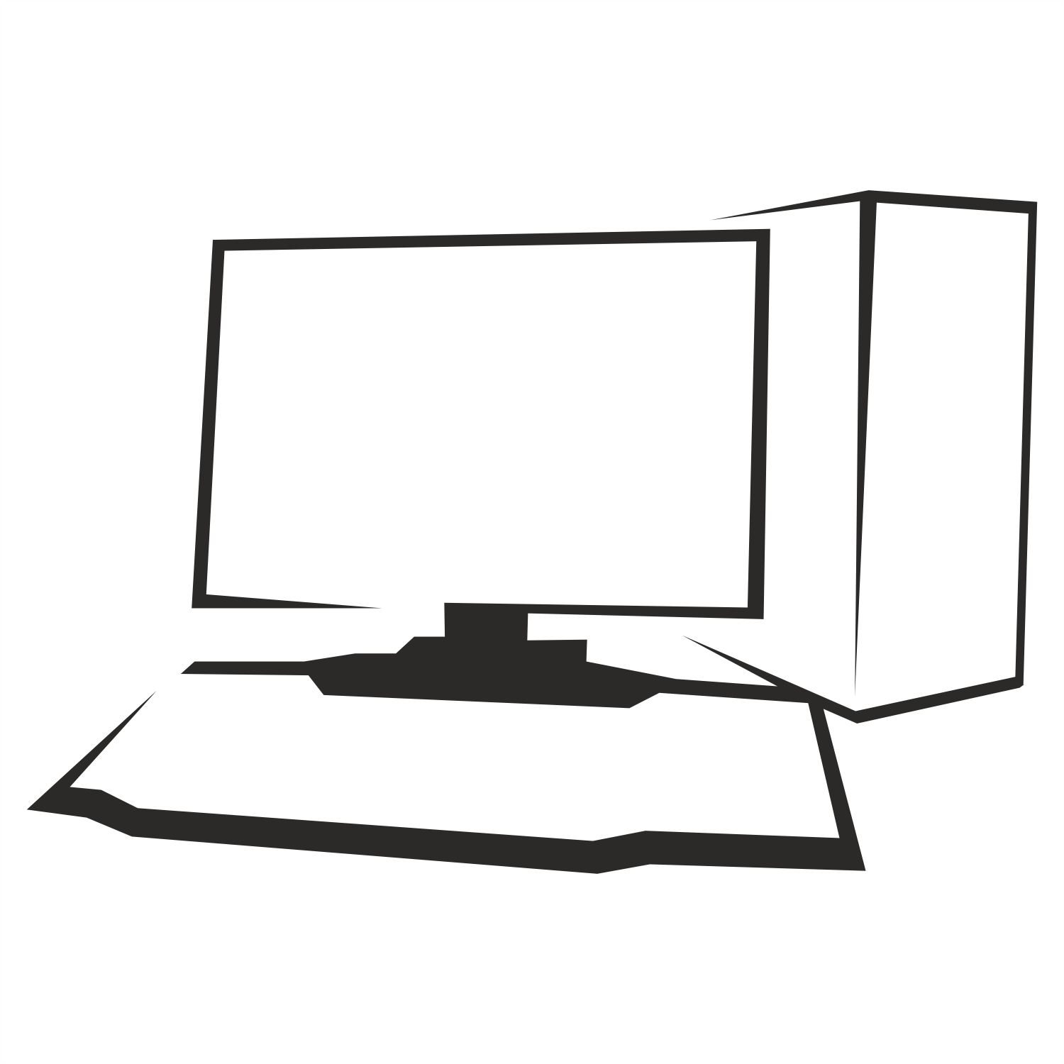 Векторное изображение компьютера