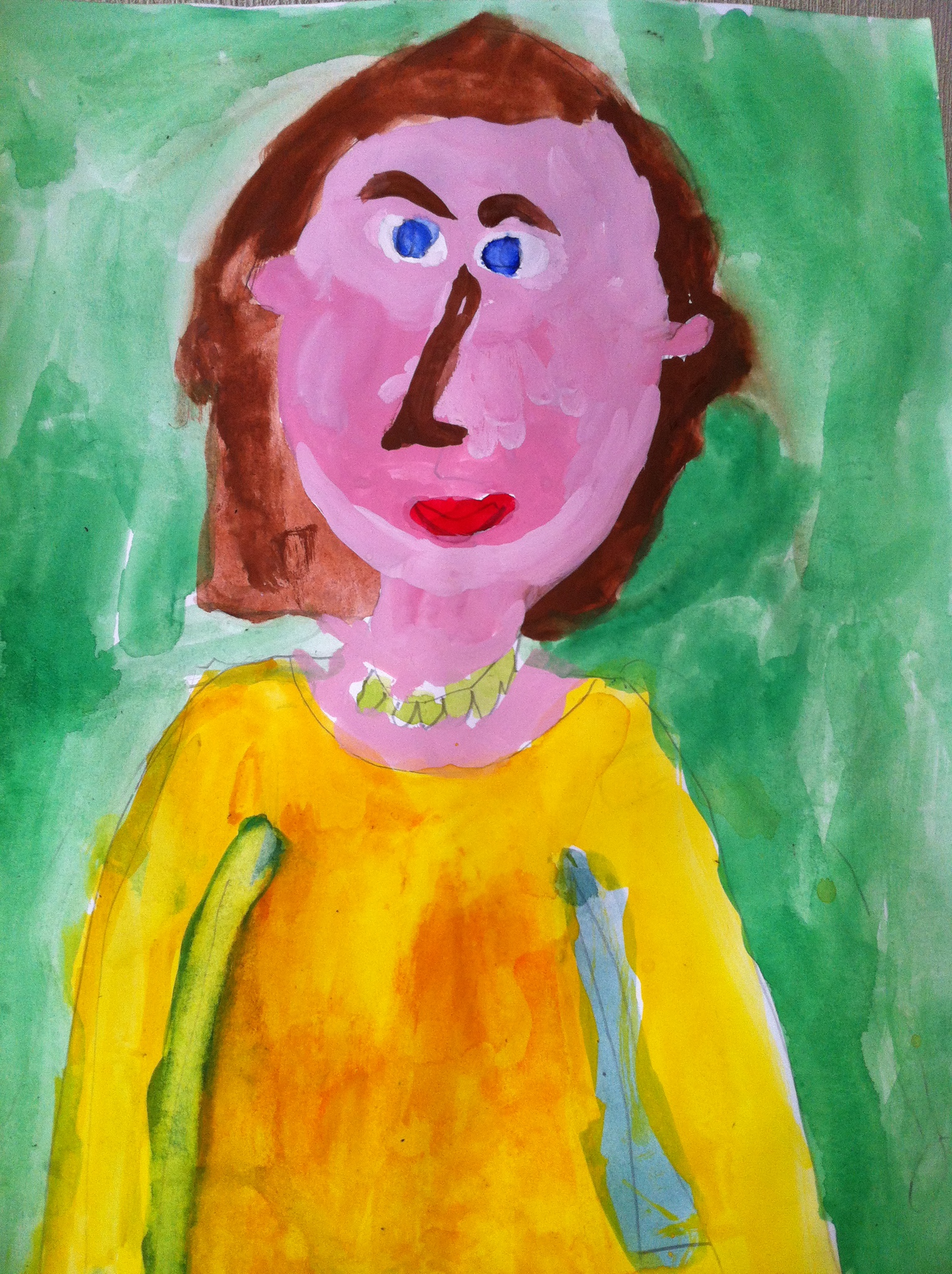 Портреты нарисованные детьми