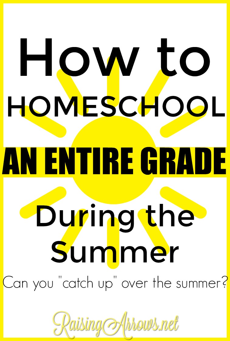 Help homeschooling your child during the summer in order to catch up in certain classes and even catch up and entire grade!