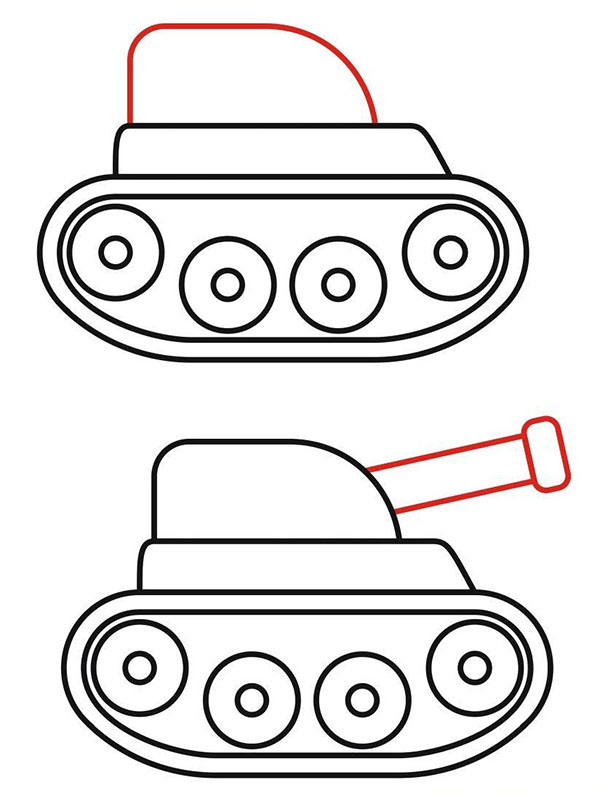 Картинки как рисуется танк