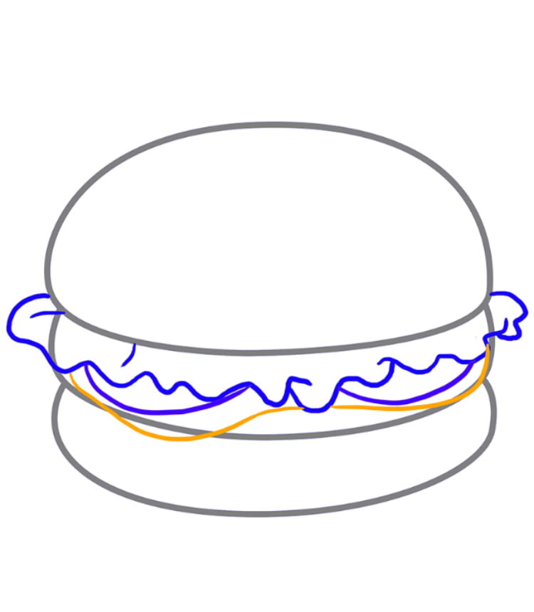 Рисуем гамбургер — этап 04