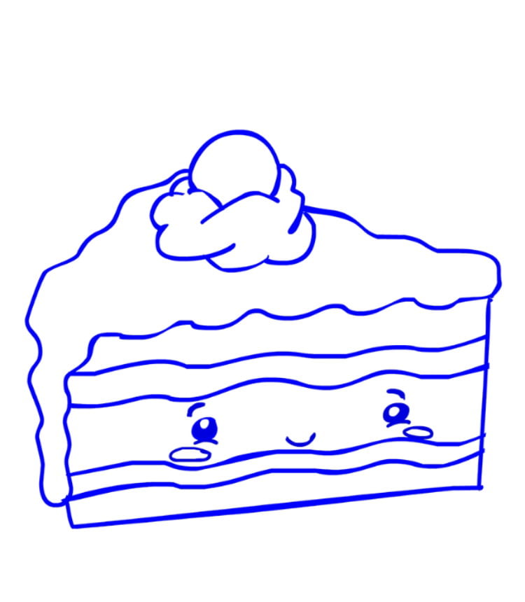 Рисуем пирожное — этап 07