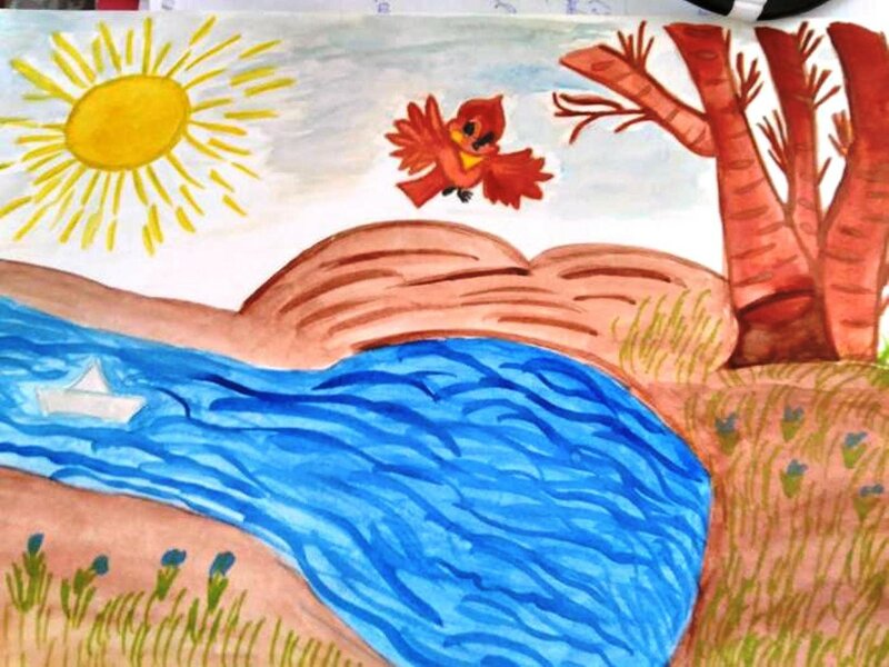 Солнышко лучистое греет веселей - Филькин Миша, 6 лет, Тема -- Рисунок, г. Саров.jpg