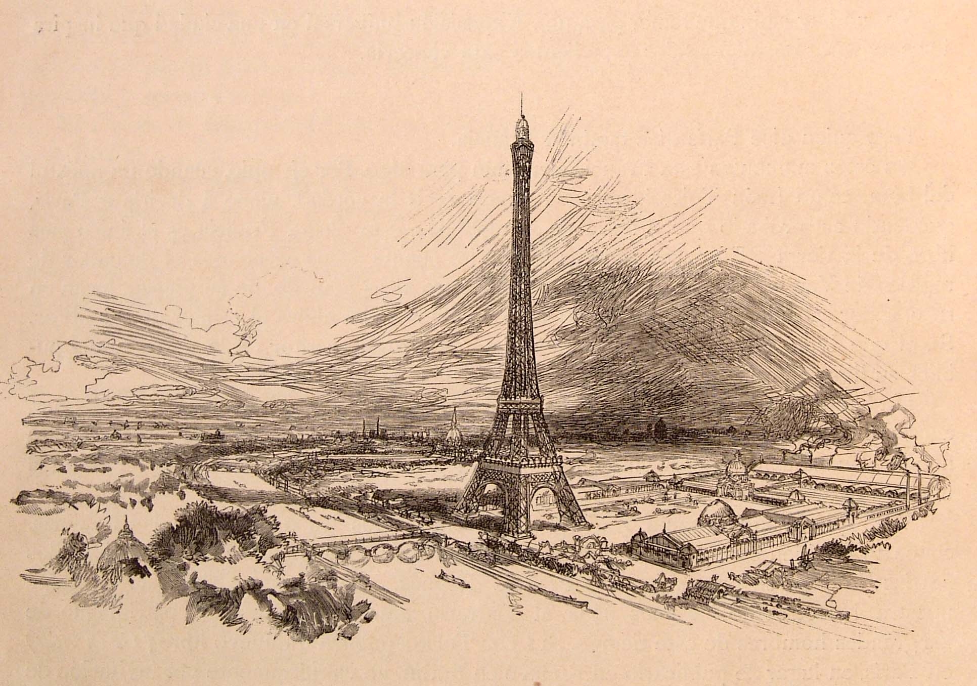 Эйфелева башня 19 век рис
