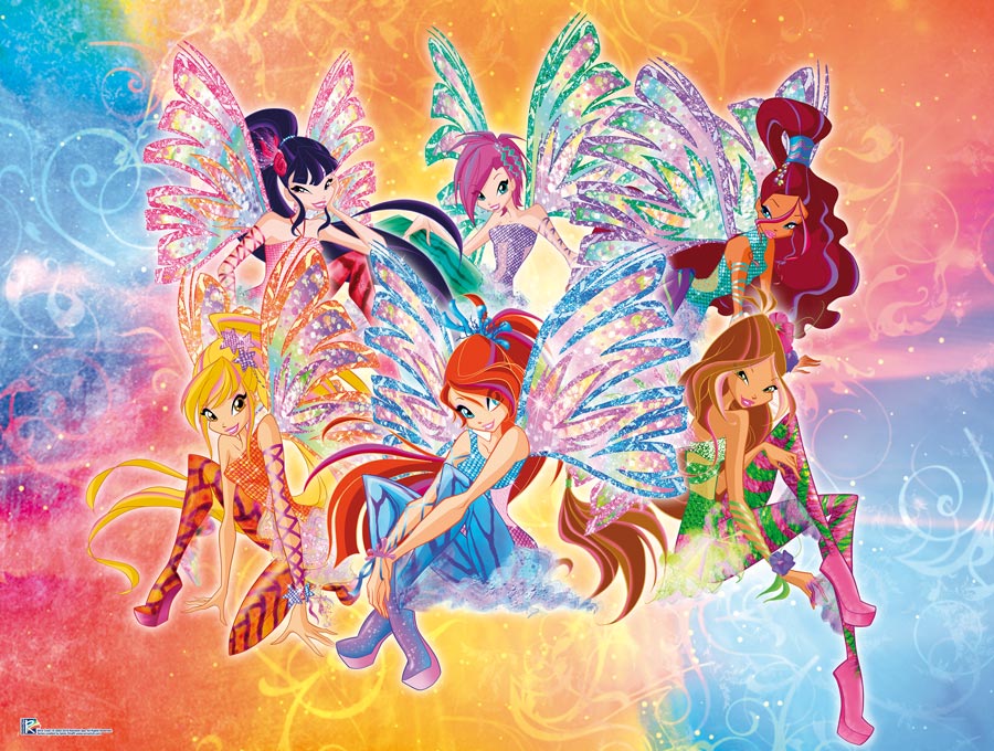5 сезон Winx Club: купальник с юбкой и легинсы 5 сезон Winx Club: купальник с юбкой и легинсы