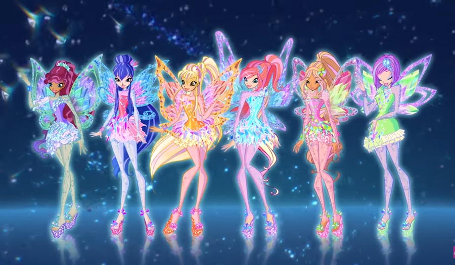 7 сезон Winx Club: короткие платья и украшения с кристаллами 7 сезон Winx Club: короткие платья и украшения с кристаллами