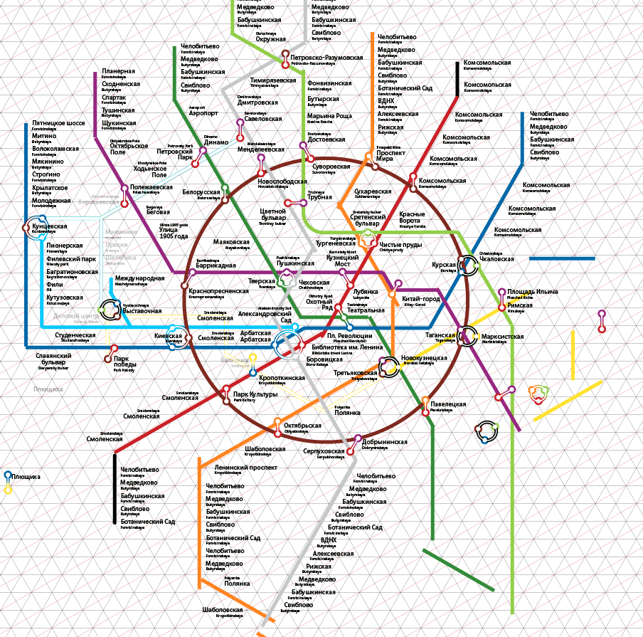 Как нарисовать метро