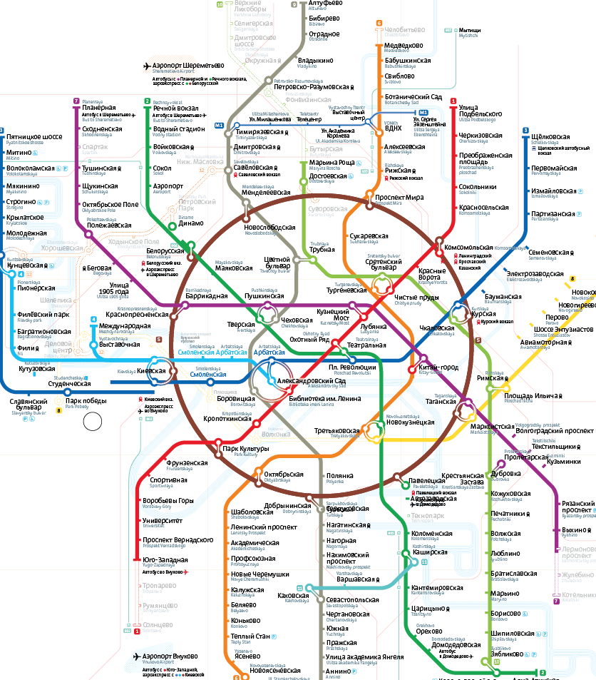 Нарисовать схему метро онлайн