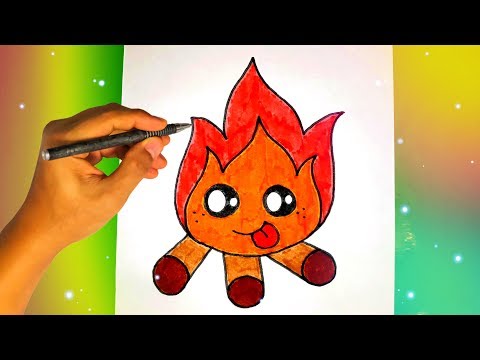 Как нарисовать ОГОНЬ? How to draw fire