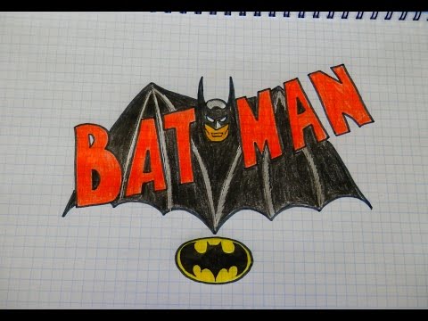 Как нарисовать логотип БЭТМЕНА #83 / How to draw BATMAN logo