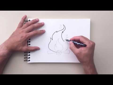 How to Draw a Bonfire