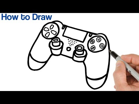 How to draw Sony Playstation Controller Easy
