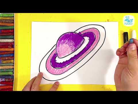Как нарисовать САТУРН планету / Рисования для детей от 3 лет