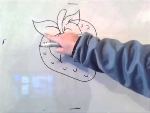 Как нарисовать клубнику