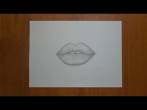 Губы / Рисунок / Карандашом / How to draw Lips by pencil step by step