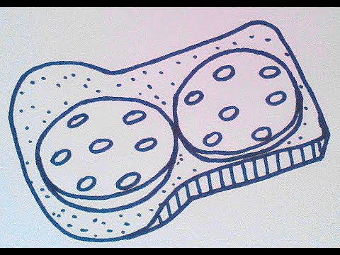 Как нарисовать бутерброд - How to draw a sandwich - 如何画一个三明治