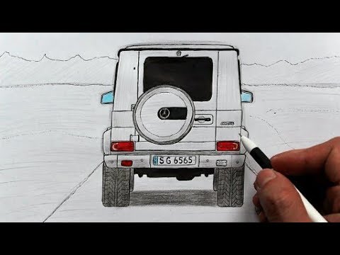 Как нарисовать машину Гелендваген  - Mercedes Benz G-class