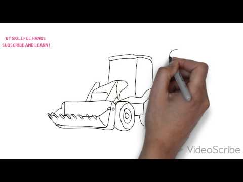 How to Draw a Tractor / Как нарисовать Трактор