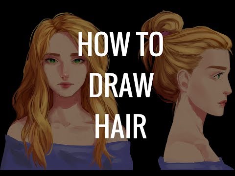Как рисовать волосы 