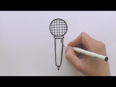 How To Draw A Microphone 