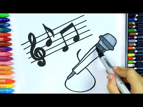 Как нарисовать микрофон 🎶 