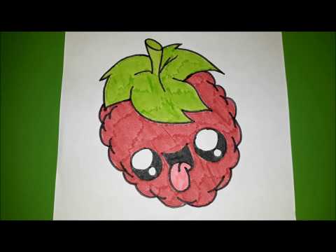 Как нарисовать ягоду МАЛИНУ?