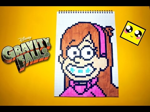 Рисуем по клеточкам-Мэйбл из Гpaвити Фoлз!(Gravity Falls: Mabel)BIG PIXEL ART!