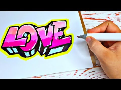 How to Draw Graffiti - LOVE !!! Letters love
