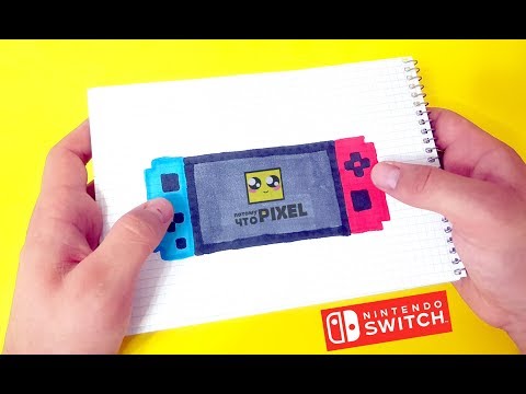 Нинтендо Свитч рисуем по клеточкам (Nintendo Switch)PIXEL ART