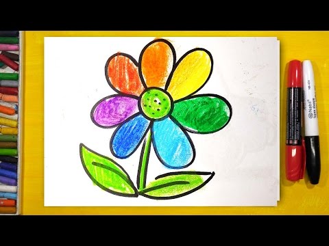 Как нарисовать Цветик Семицветик (Радугу) / уроки рисования для детей