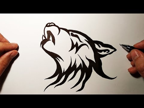 Как нарисовать ТАТУ ВОЛКА / how to draw a wolf tattoo