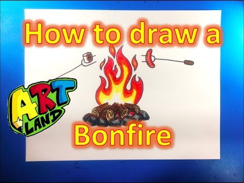 How to draw a Bonfire